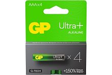 Элемент питания GP LR03 Ultra Plus Alkaline G-TECH 24AUPA21-2CRSB4 4 шт (упак) AAA (батарейка) картинка 